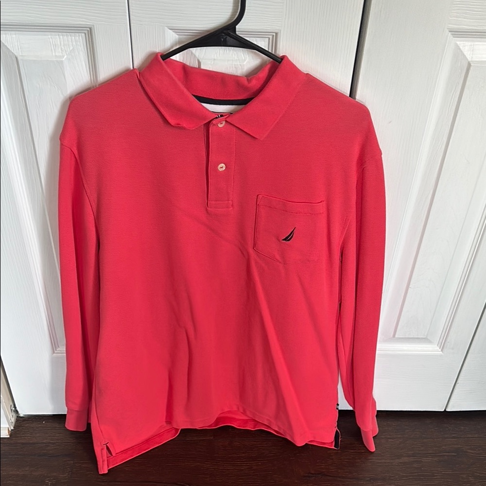 Nautica Men's Red Polo Shirt